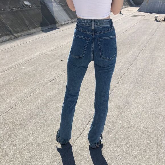 Revice Denim Jeans Farrah Vintage Distressed High Waisted Handmade Straight 26 - Picture 7 of 11